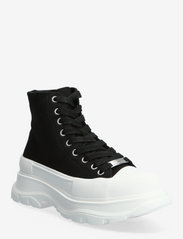 Steve Madden - Kyler Sneaker - sportiska stila apavi ar paaugstinātu potītes daļu - black - 0