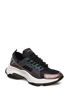 Chunky sneakers | Stort utvalg av de seneste nyhetene D FORMATION Joggesko blackmetallic silverwhite | Sko
