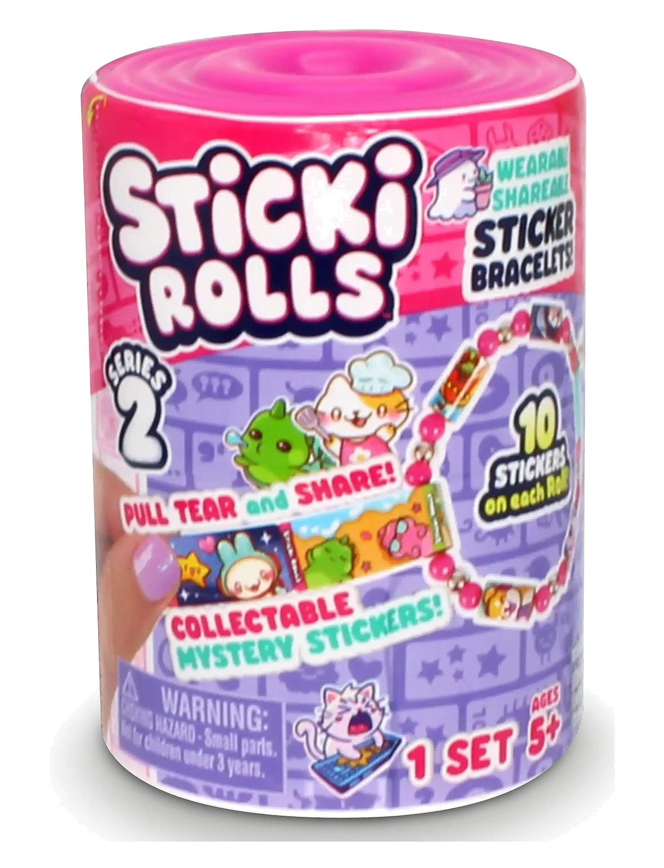 Sticki Rolls Sticki Rolls Sticki Band Capsule S2 Cdu, One Size, Multi/patterned, Håndværk > Klistermærker, Børn