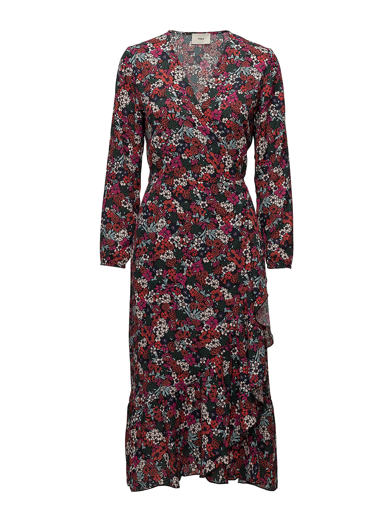 Stig P Nana Maxi Dress Galajurk Multipatroon stig p kopen in de aanbieding