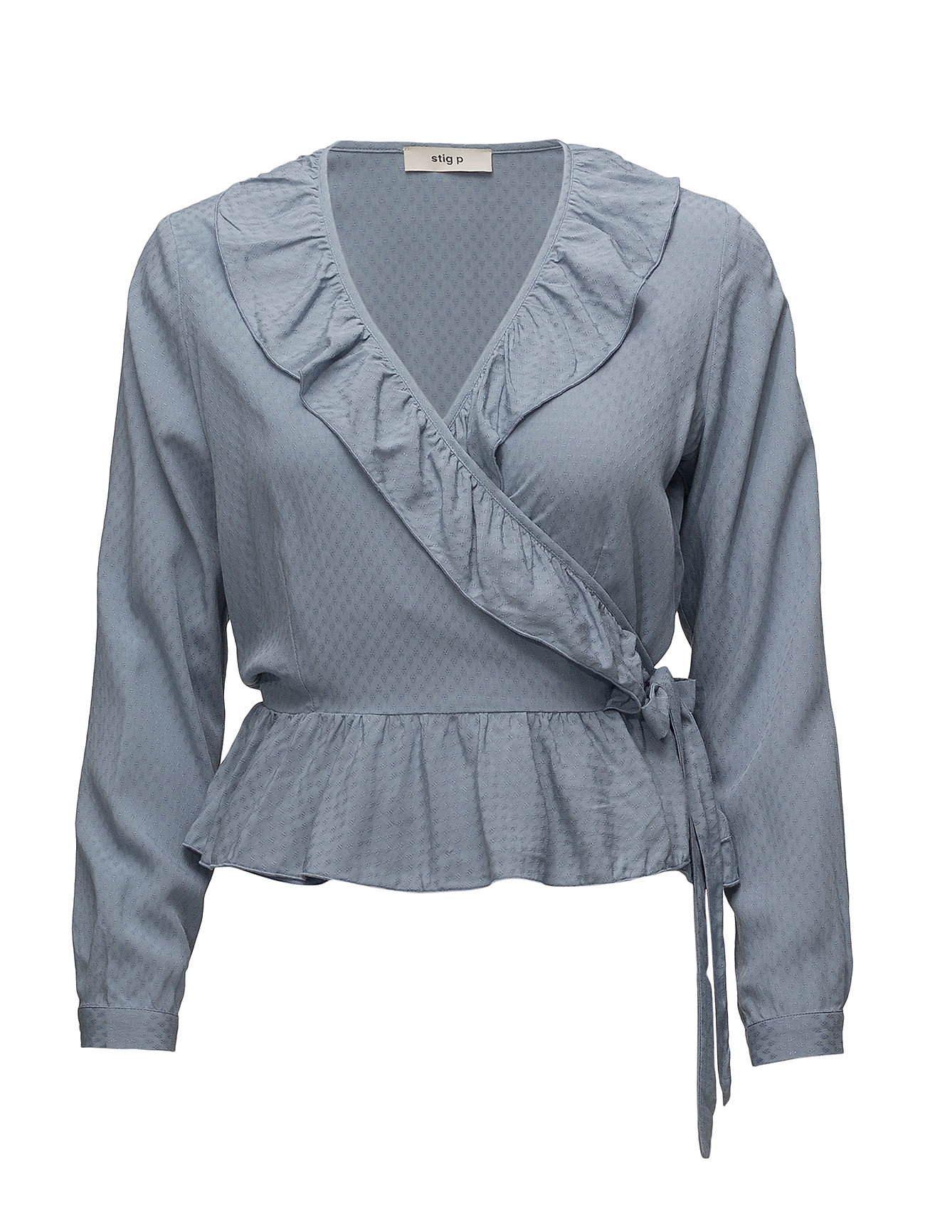 Stig P Raja T Shirts Tops Long Sleeved Blauw stig p kopen in de aanbieding