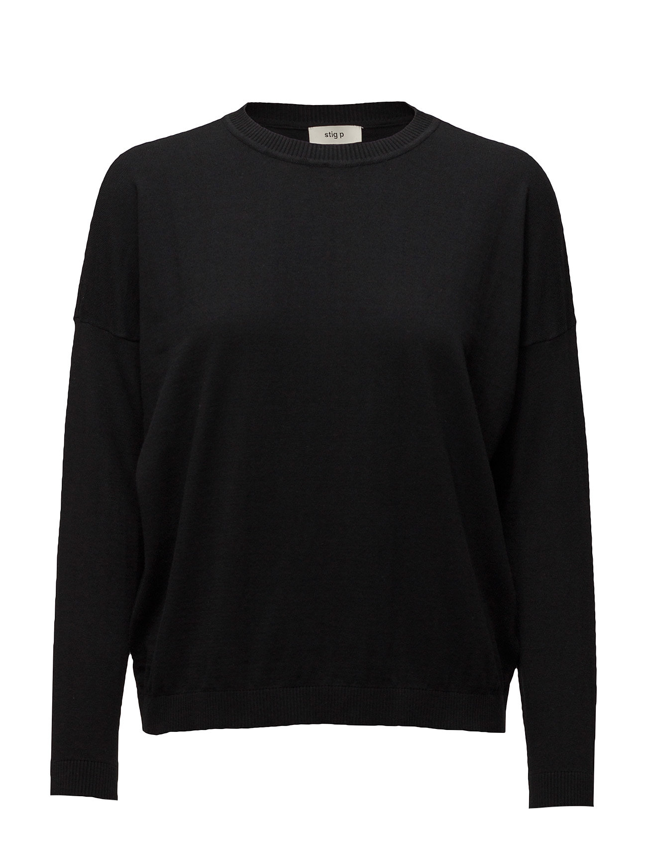 Stig P Vanessa Round Neck Knit Gebreide Trui Zwart stig p kopen in de aanbieding Stig P Vanessa Round Neck Knit Gebreide Trui Zwart stig p kopen in de aanbieding
