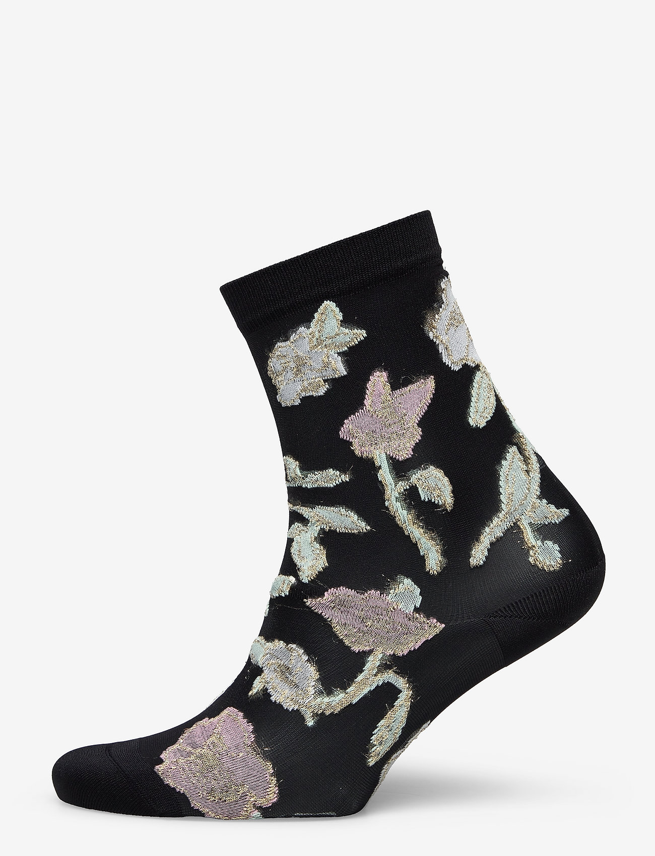 STINE GOYA - Iggy, 1336 Lurex Transparent Socks - strümpfe - flowers - 0