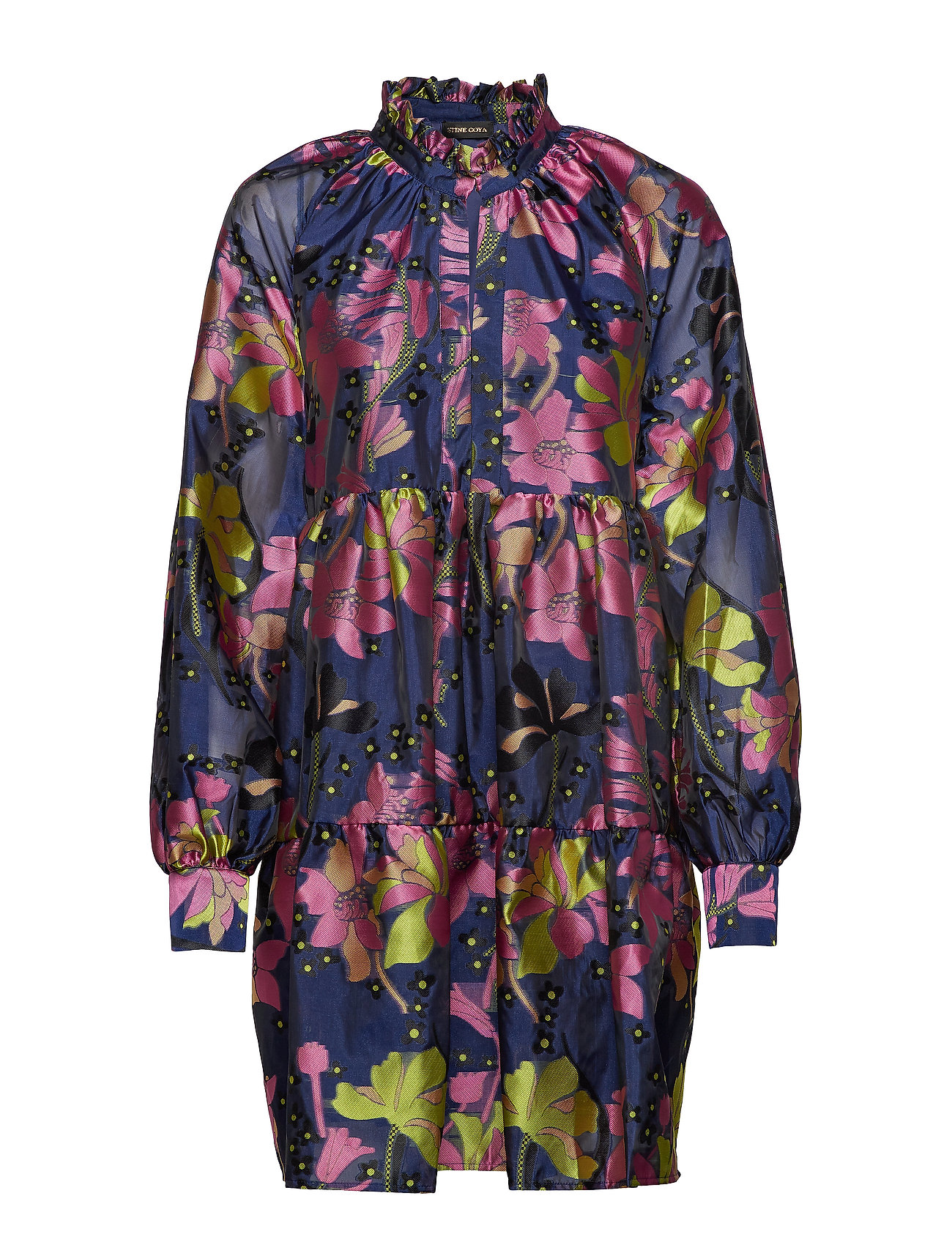 Jasmine 572 Daffodil Jacquard Korte Jurk Multipatroon Stine Goya stine goya kopen in de aanbieding Jasmine 572 Daffodil Jacquard Korte Jurk Multipatroon Stine Goya stine goya kopen in de aanbieding