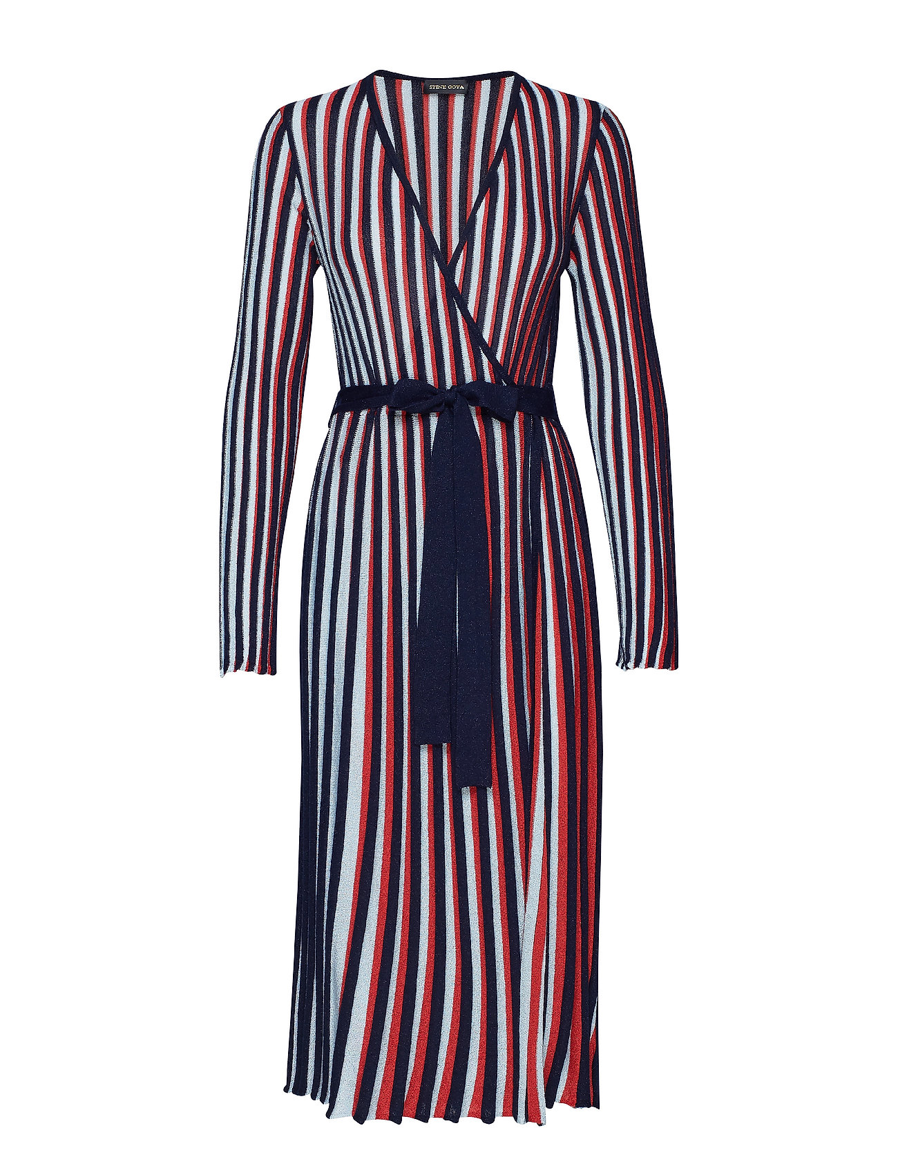 Camden 581 Sparkle Knit Gebreide Jurk Rood Stine Goya stine goya kopen in de aanbieding