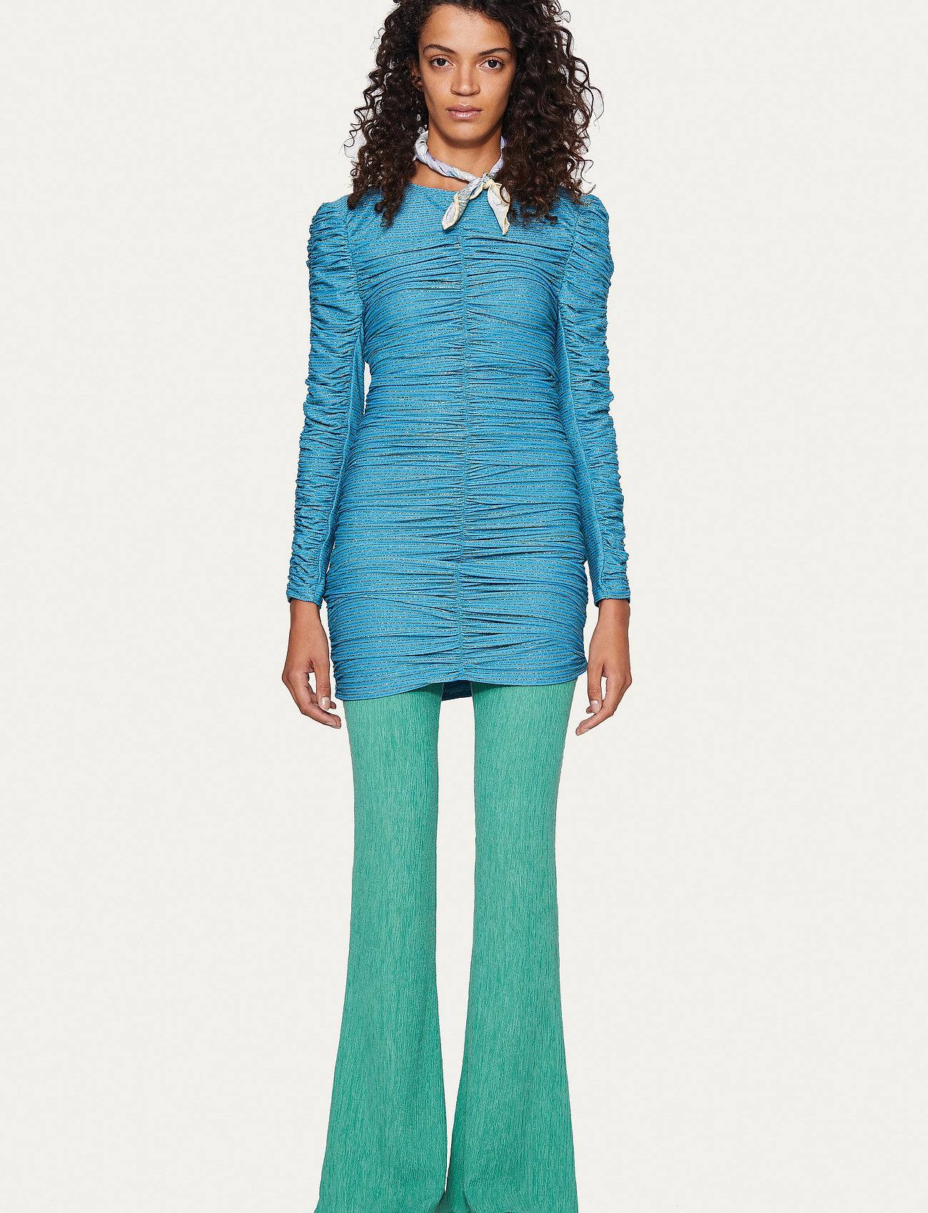 turquoise glitter dress