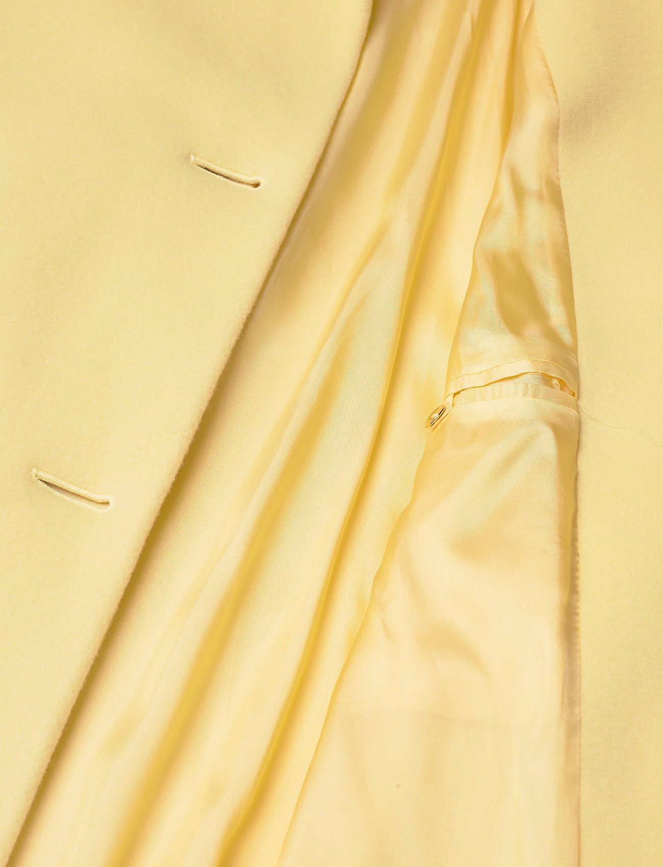 STINE GOYA - Mandala, 1318 Wool Outerwear - wollmäntel - pastel yellow - 4