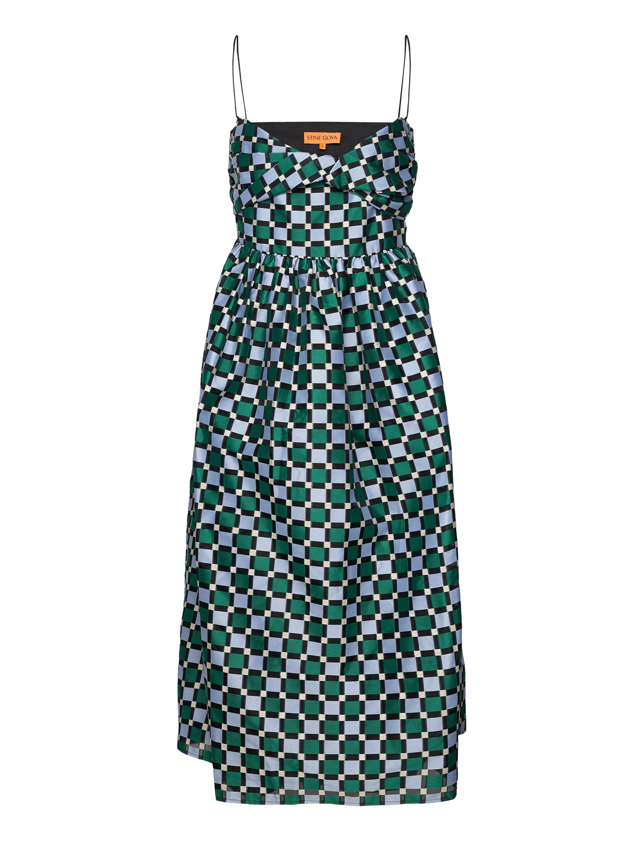 Arya, 1685 Organza Jacquard Blue STINE GOYA