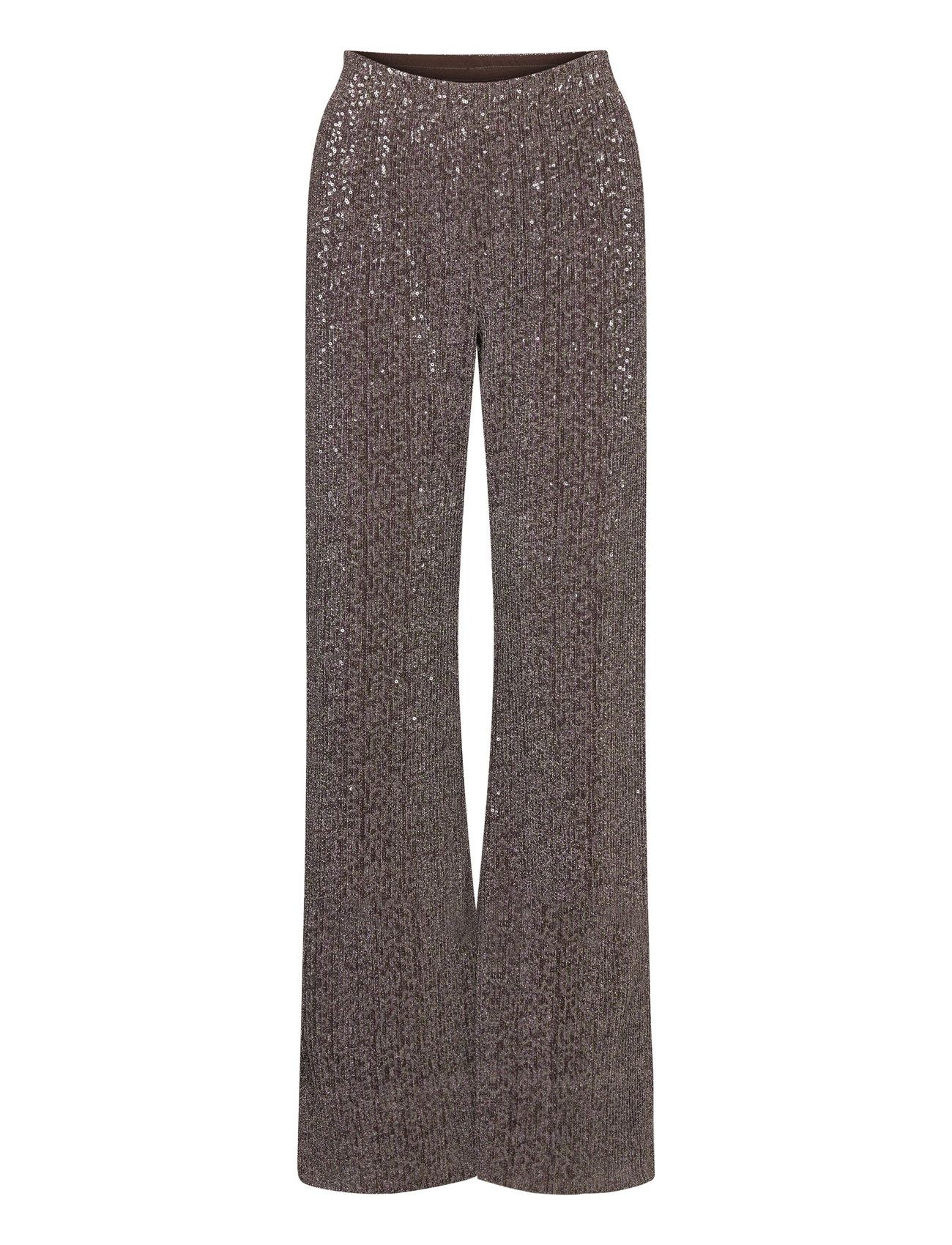 Markus, 1903 Sequins Jersey Designers Trousers Wide Leg Brown STINE GOYA