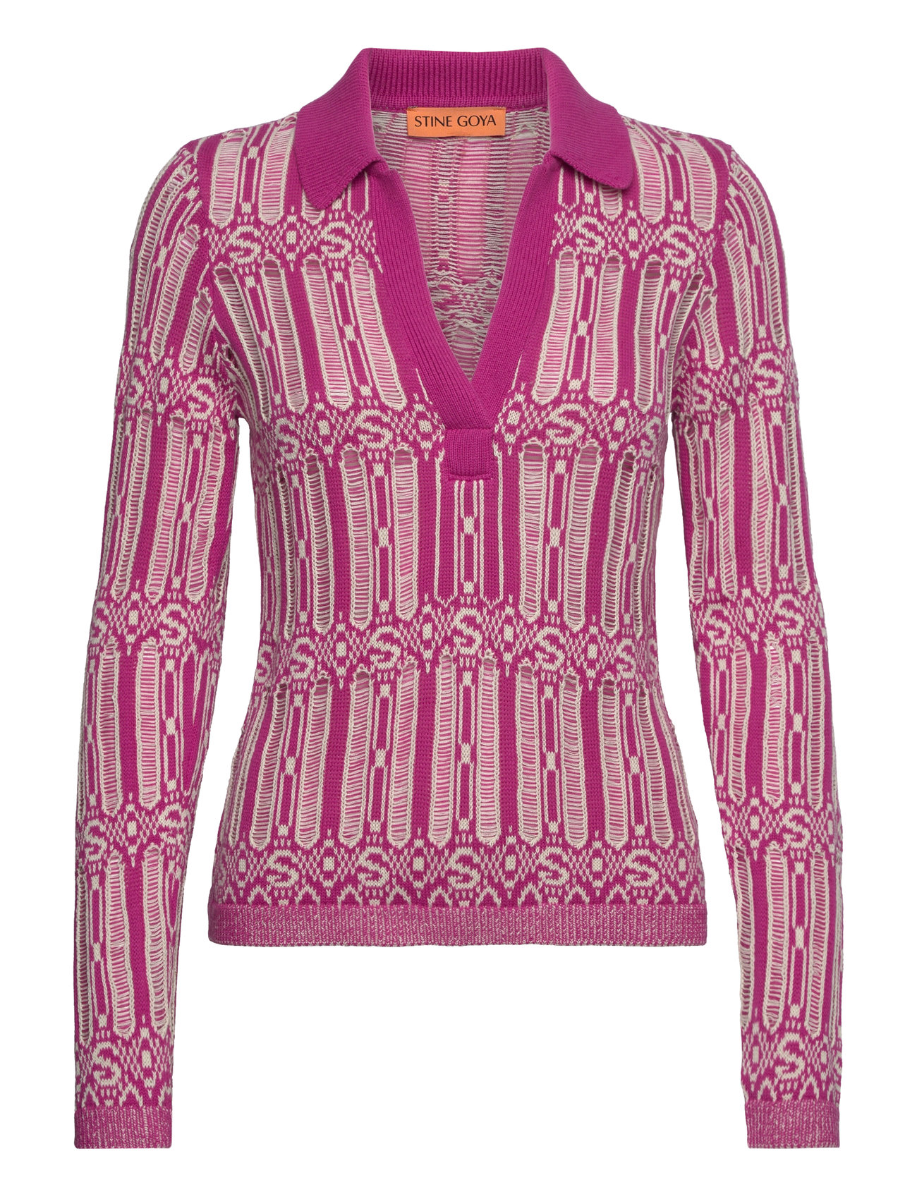 Sgkiza, 2031 Graphic Knit Purple STINE GOYA