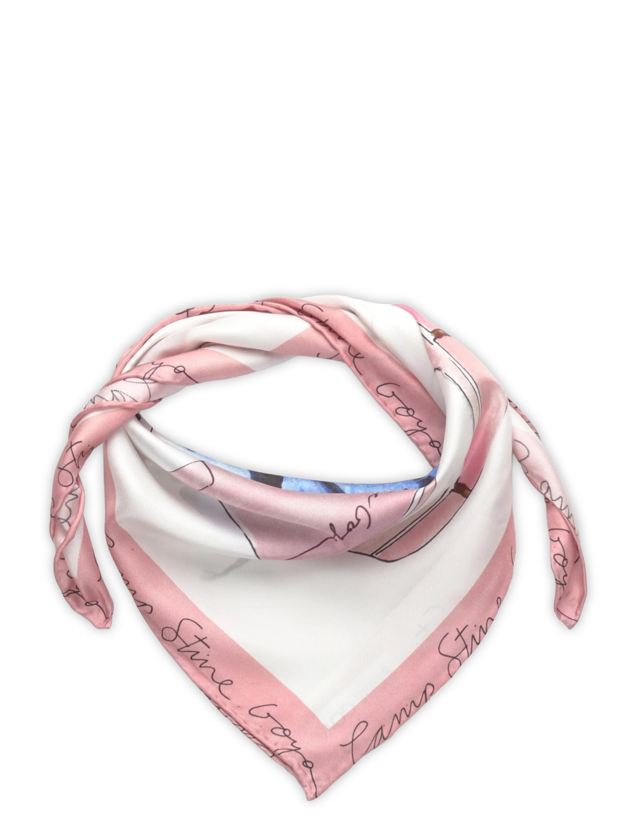 STINE GOYA 2287 Silk Scarves, Small Scarf, One Size, Pink, Tørklæder > Letvægtstørklæder, Dame
