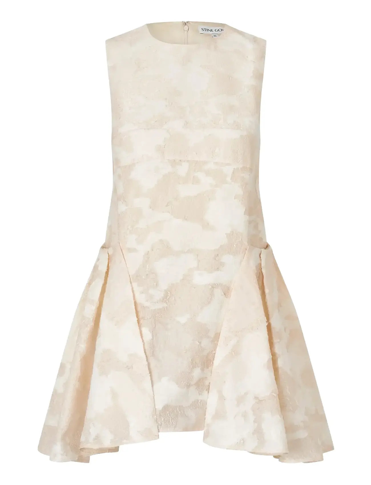 STINE GOYA 2442 Airy Jacquard, Romantic Ruffli Cream - XS - Damen