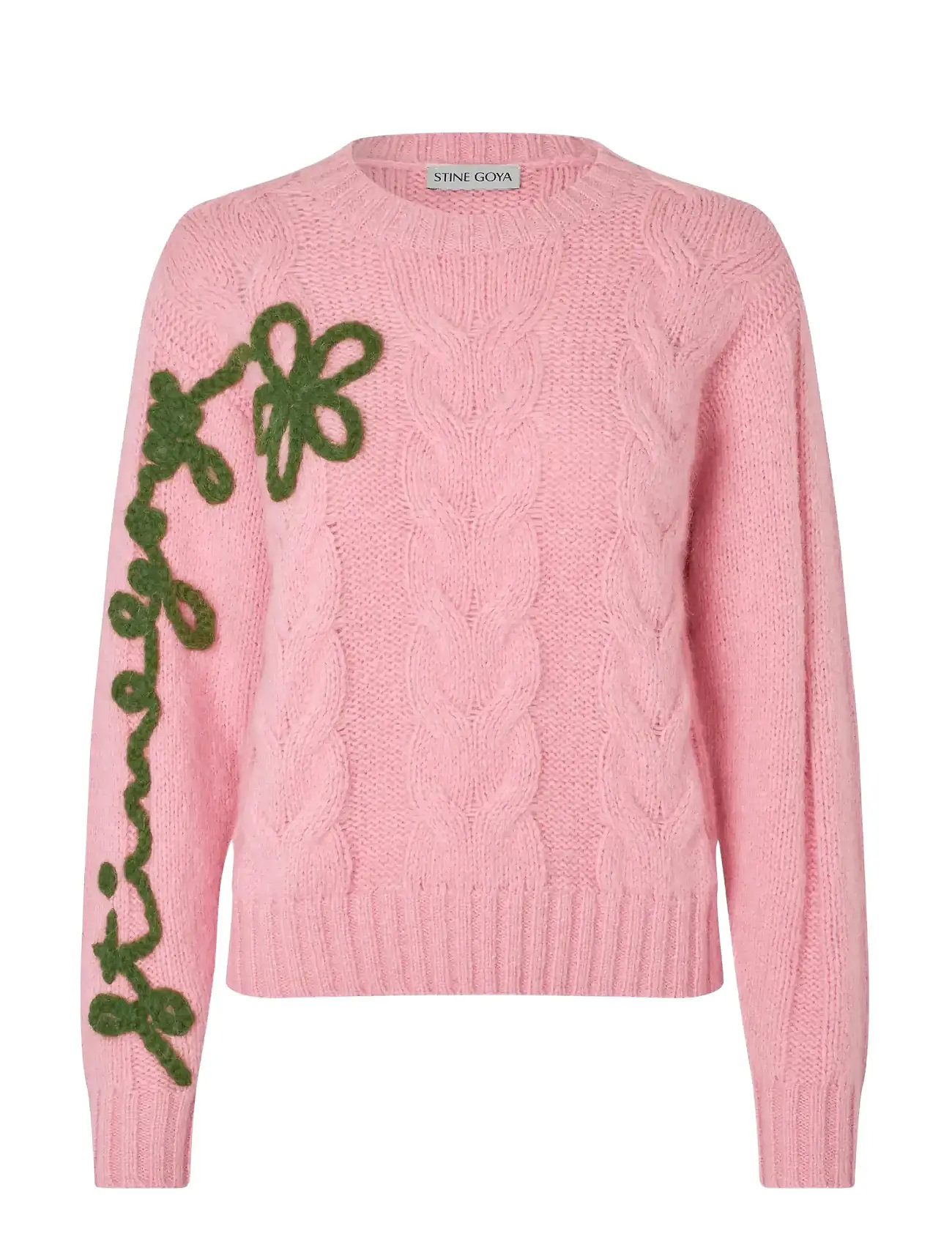 STINE GOYA 2418 Midweight Alpaca Knit, Crewnec, XL, Pink, Strik > Trøjer, Dame