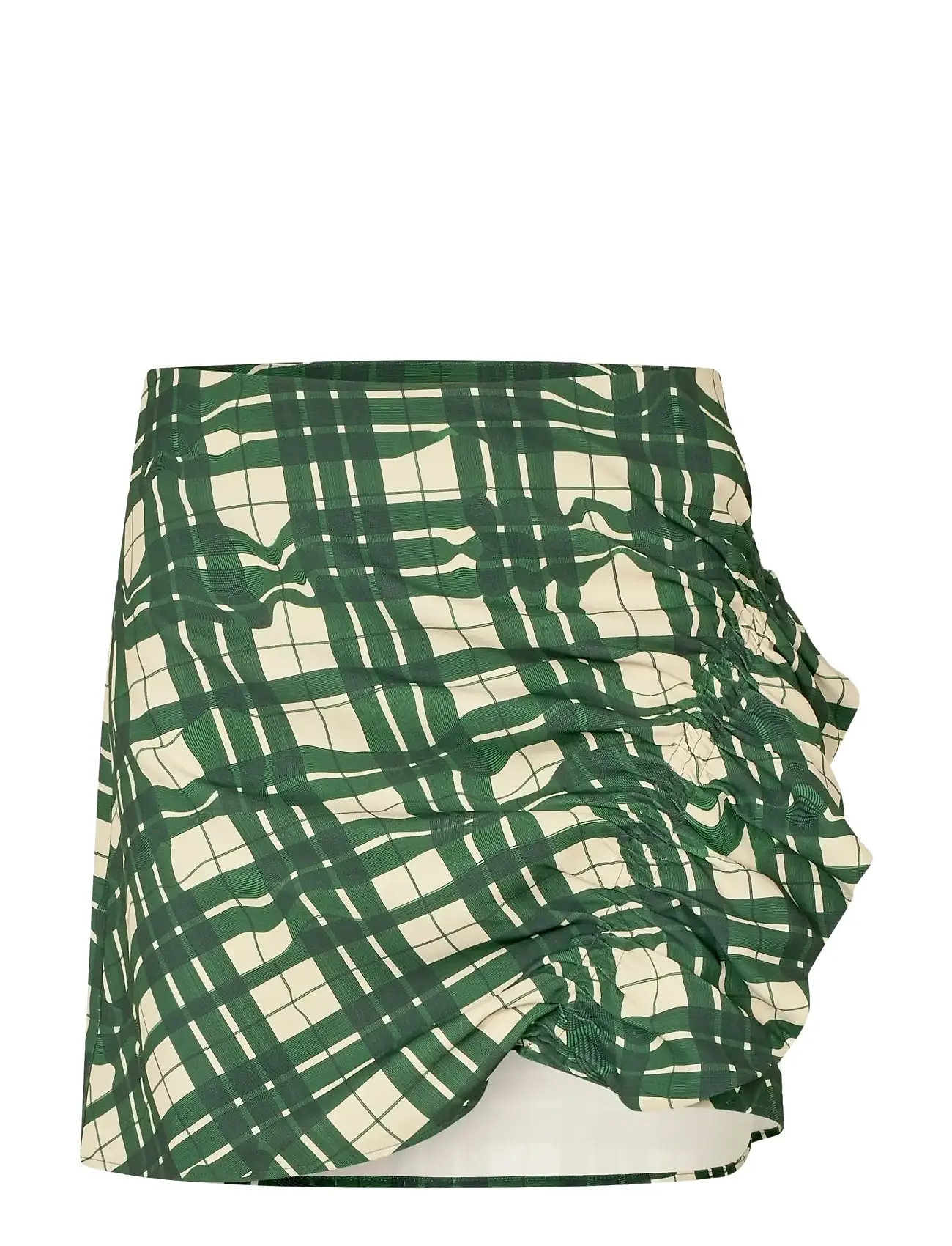 STINE GOYA 2429 Checkered Cady, Asymmetric Gat Grün - L - Damen