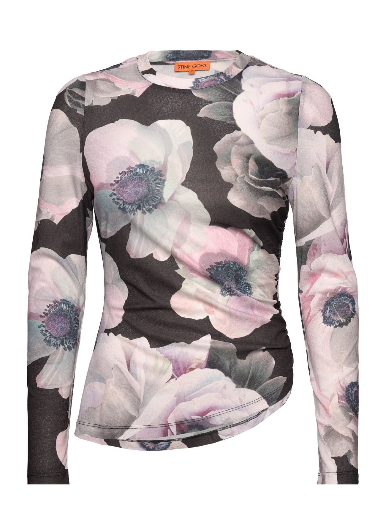 STINE GOYA Asymmetric Lange Ärmel Oberteil, 2245 Dr Patterned - XS - Damen