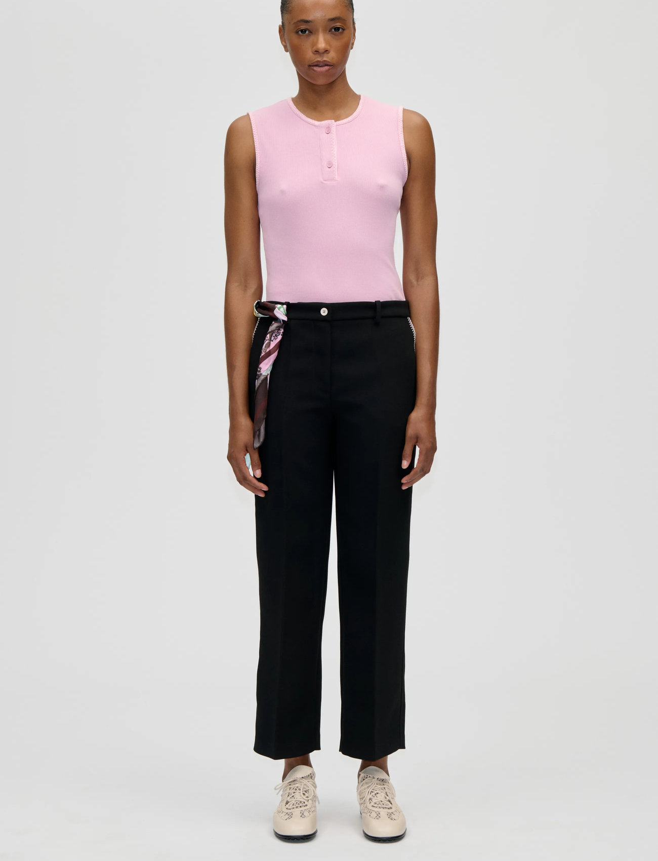 STINE GOYA Rib, Crewneck Tank Top, L, Pink, T-Shirts & Toppe > Uden Ærmer, Dame
