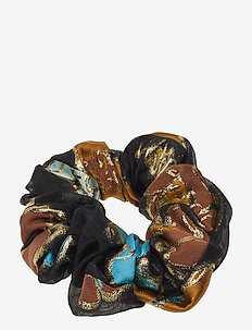Scrunchy, 637 Organza - FLOWER GARDEN AUTUMN