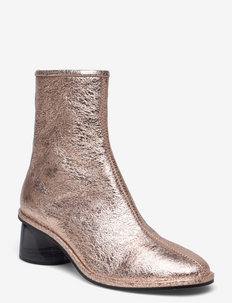 Allison, 1348 Metallic Boots - ankelstøvler med hæl - pink