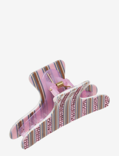Crocodile, 1339 Accessories - haarnadeln - pink stripes