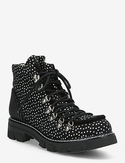 Vera, 1351 Dots Boots - ankle sko - white dot