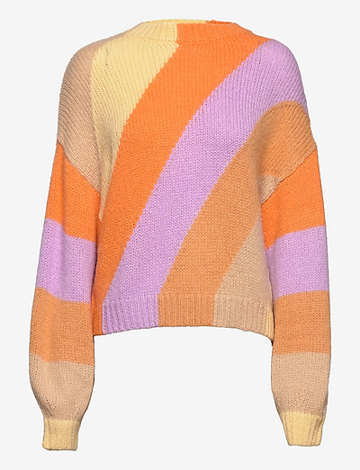 Scharla, 1406 Knit Alpaca Stripe - pullover - 2039 multi stripe