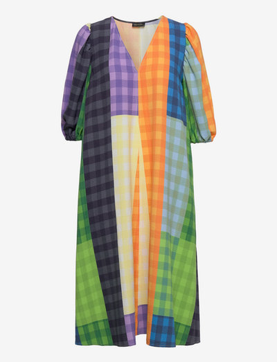 Mavelin, 1429 Structure stretch - robes d'été - picnic check