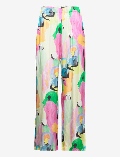 Fatou, 1453 Silk - wide leg trousers - your freedom my love