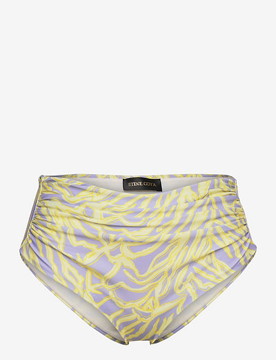 Aspen Bikini Bottom, 1465 Swimwear - high waist bikini bottoms - graffiti zebra sunset