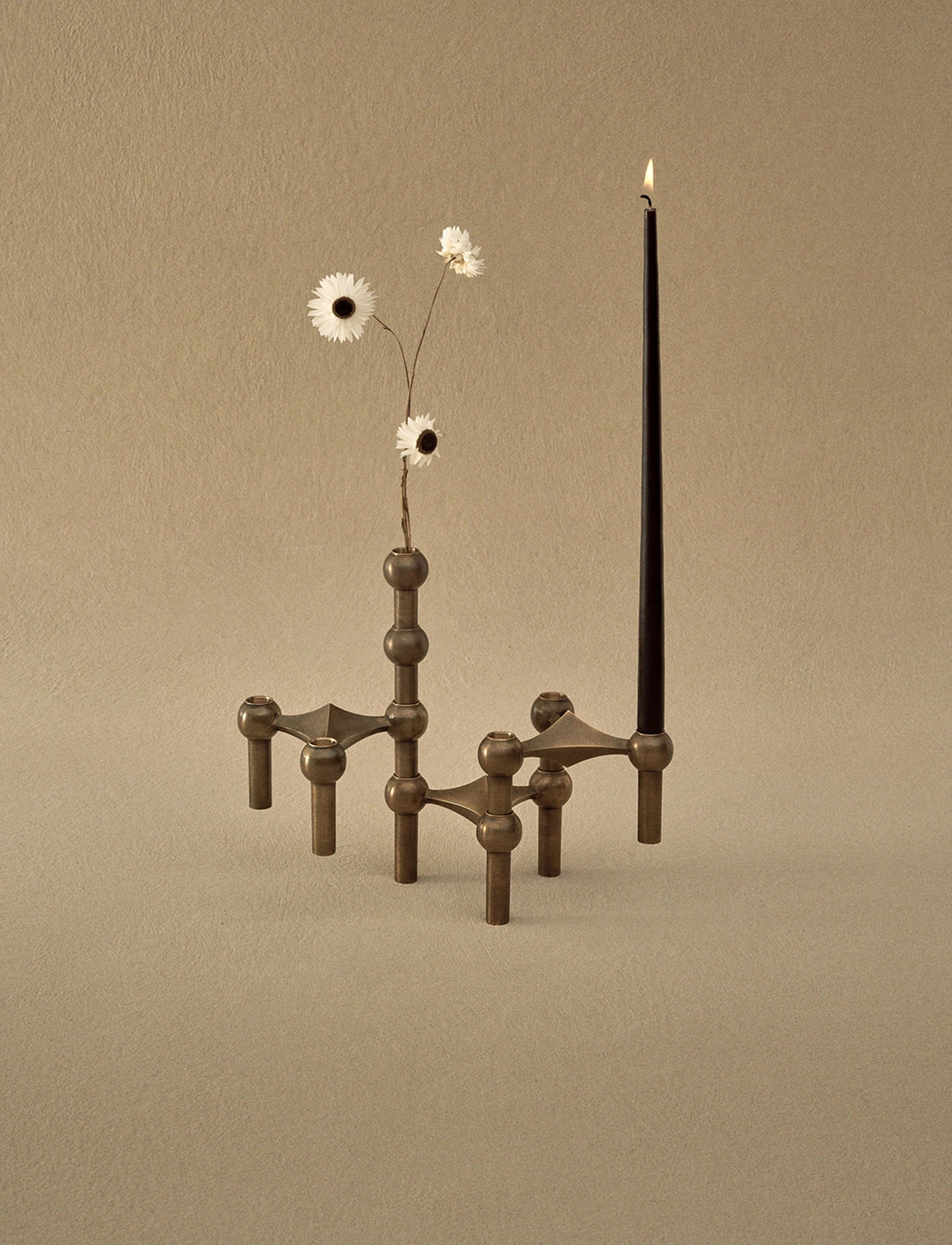 STOFF Nagel Stoff Nagel Taper Candles By Ester & Erik (Box W/6 Pcs), 29X1.3 cm, Brown, Stearinlys > Søjlelys, Unisex
