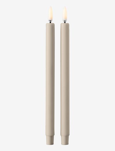 STOFF LED taper candles by Uyuni Lighting 2-pack - led sveces - sand