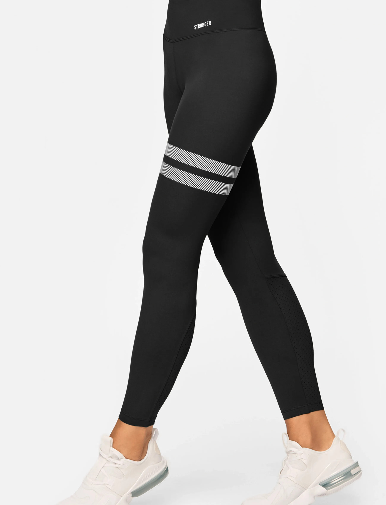 STRONGER Power Leggings, M, Black, Sport Tights > Sport Leggings, Dame