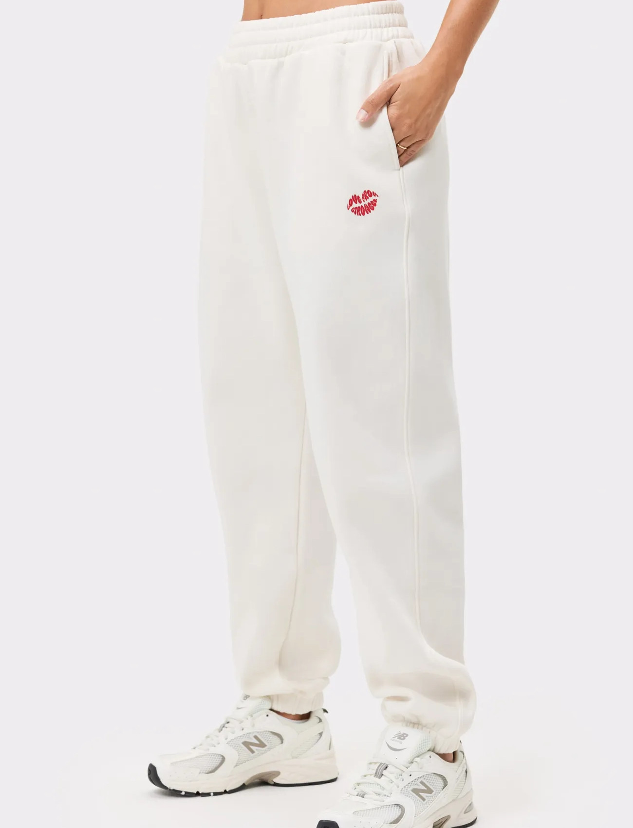 STRONGER Comfy Sweatpants, XS, Cream, Sport Pants > Sport Sweatpants, Dame