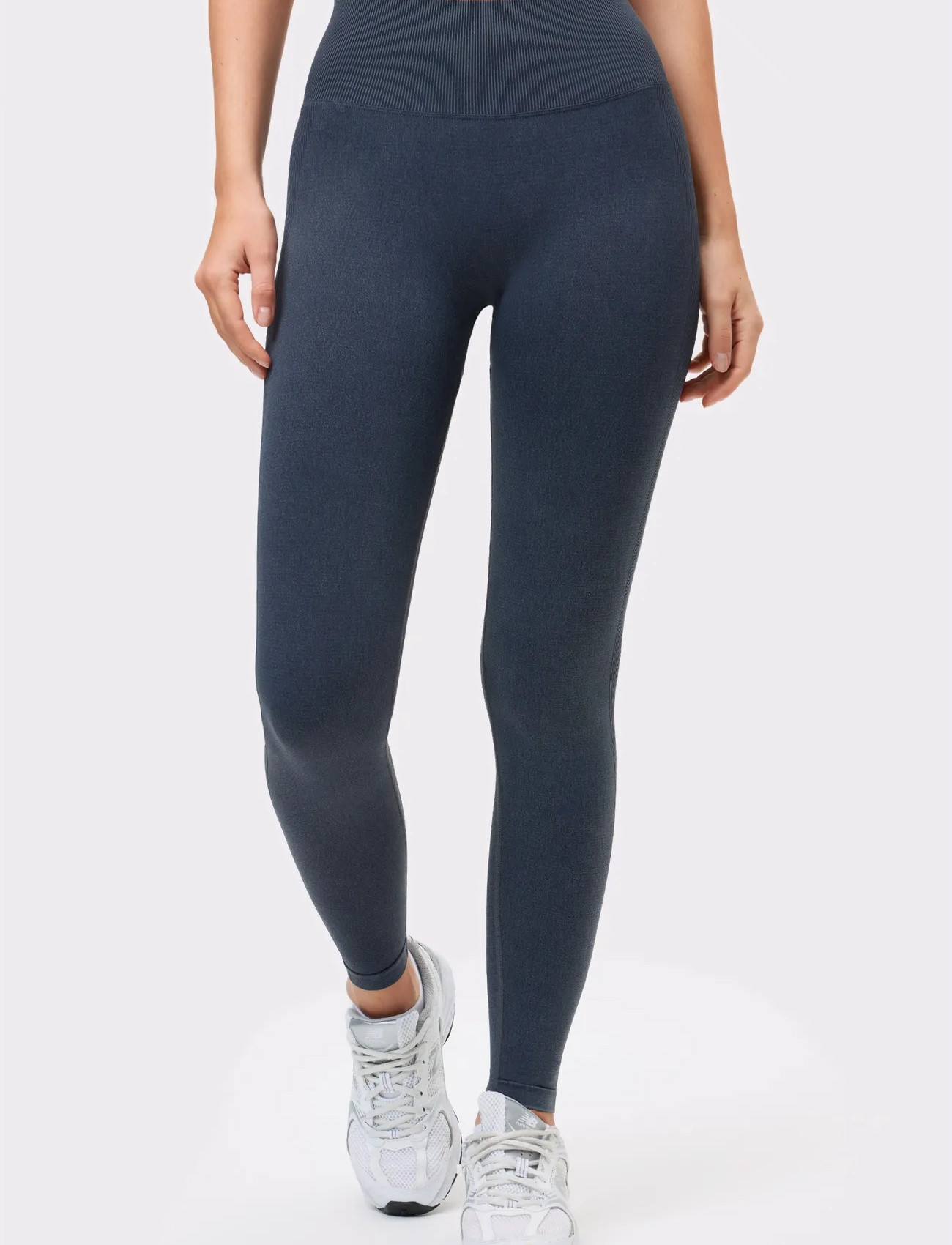 STRONGER Washed Seamless Leggings, XS, Navy, Sportsbukser > Sportstræningsbukser, Dame
