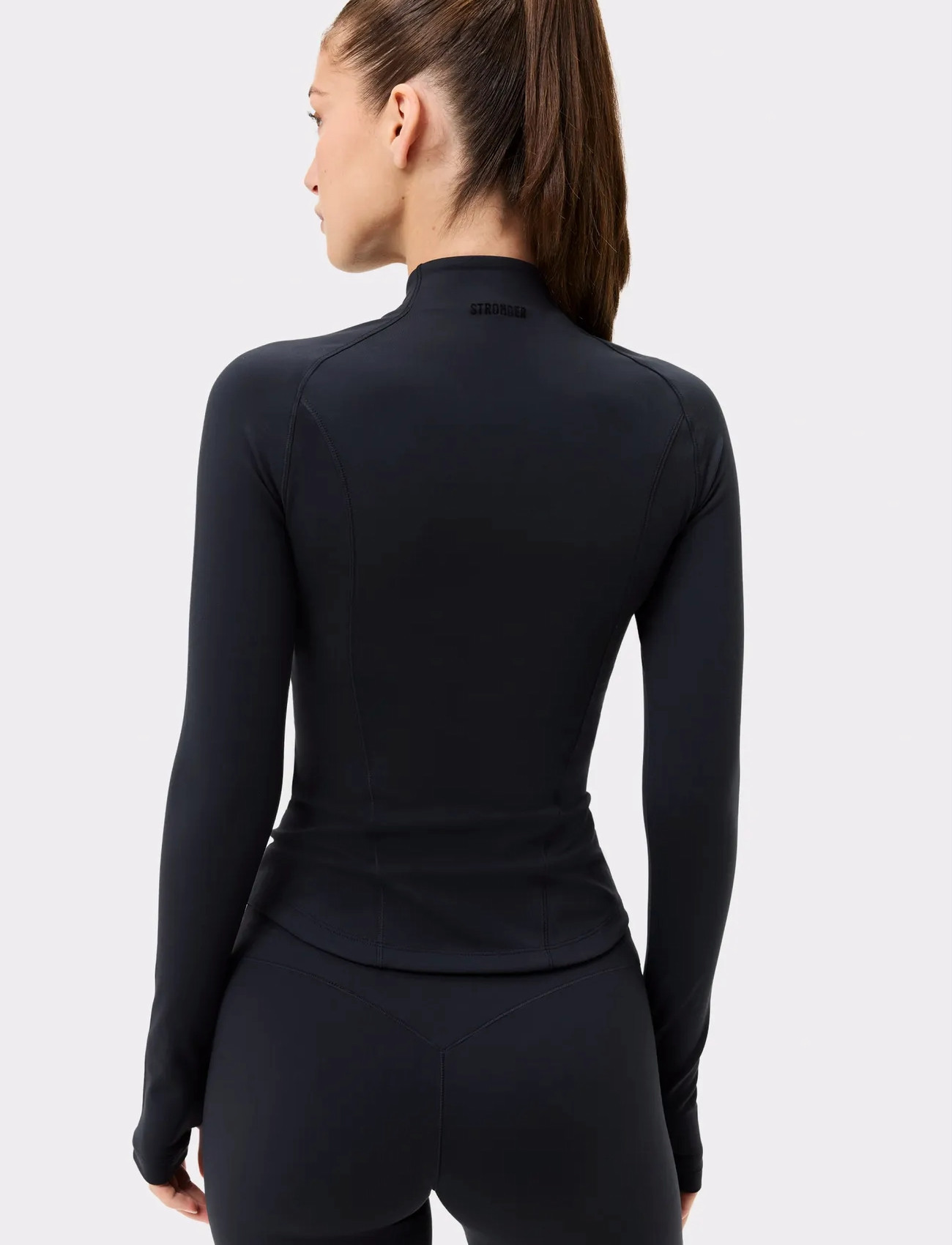 STRONGER Soft Jacket, L, Black, Sports Overdele & T-shirts > Sport Long Sleeve Overdele, Dame