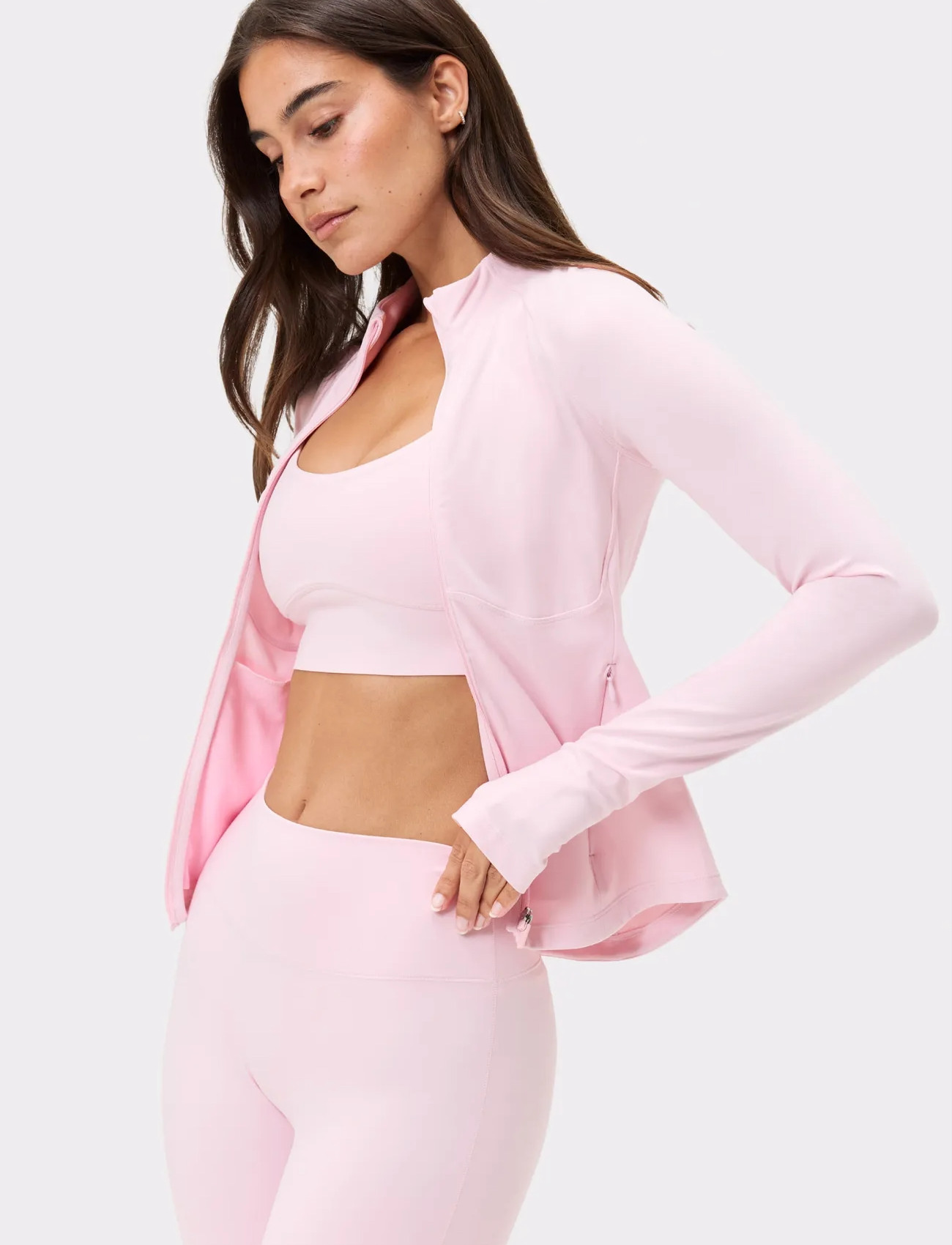 STRONGER Soft Jacket, XS, Pink, Sports Overdele & T-shirts > Sport Long Sleeve Overdele, Dame