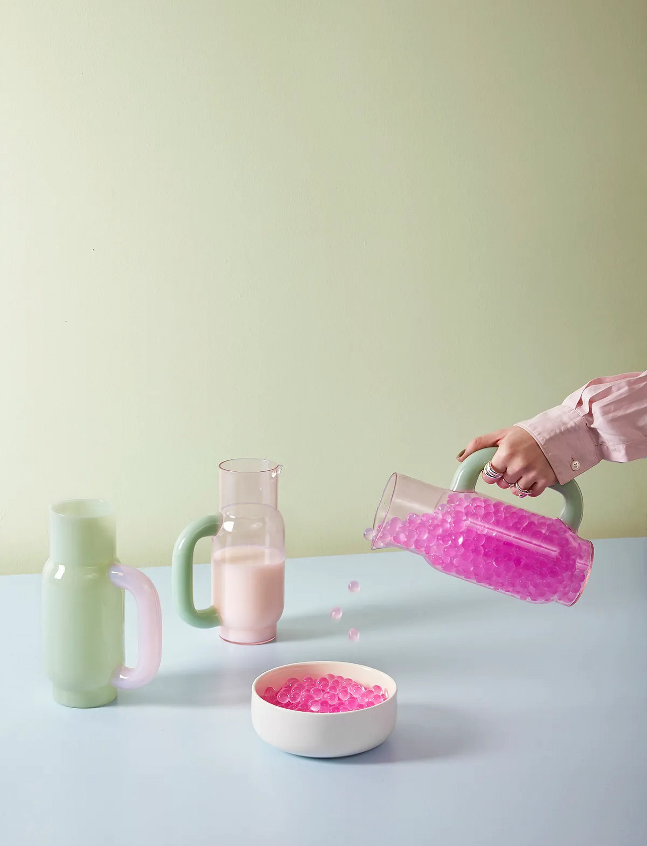Studio About Pitcher, 10X24X17, Pink, Kander & Karafler > Vandkarafler & Kander, Unisex