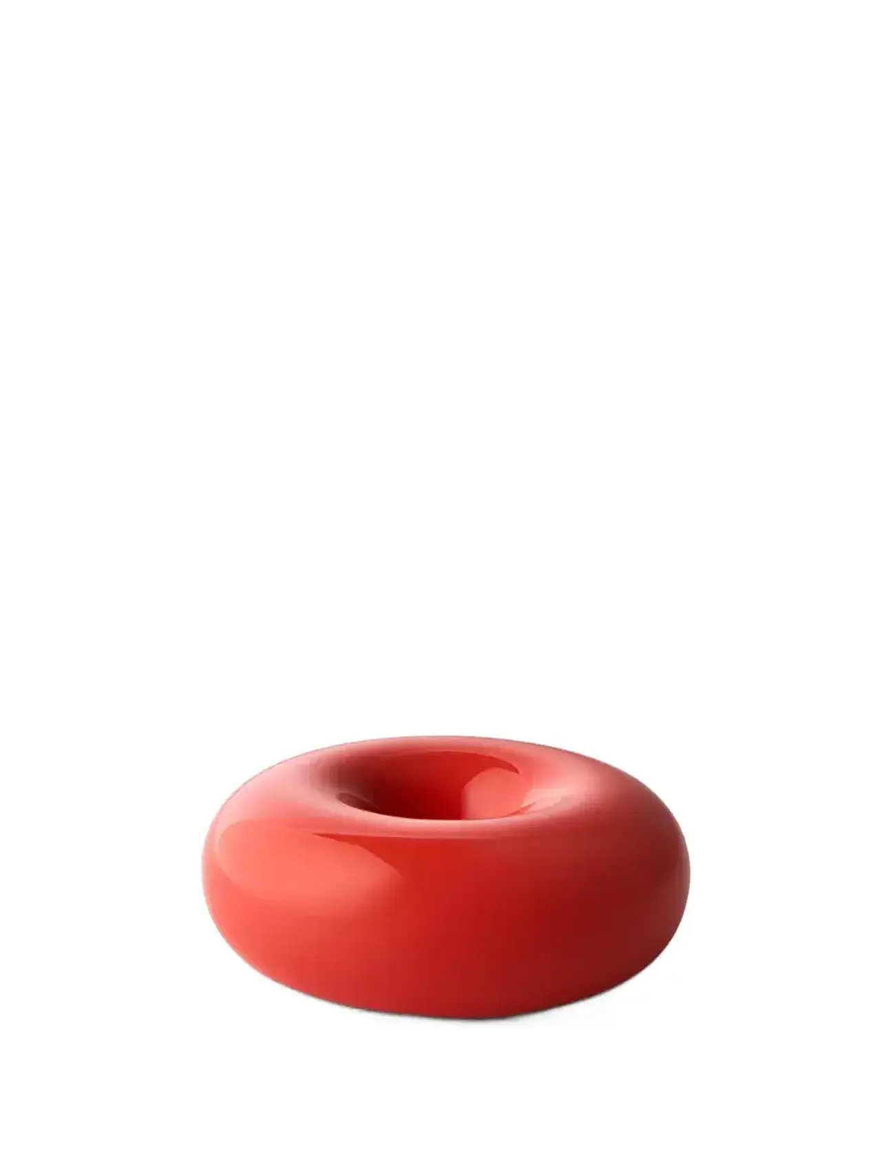 Studio About Bob Candle Holder, Small, Red, Ø 10.5 cm, Red, Lysestager & Lanterner > Lysestager, Unisex