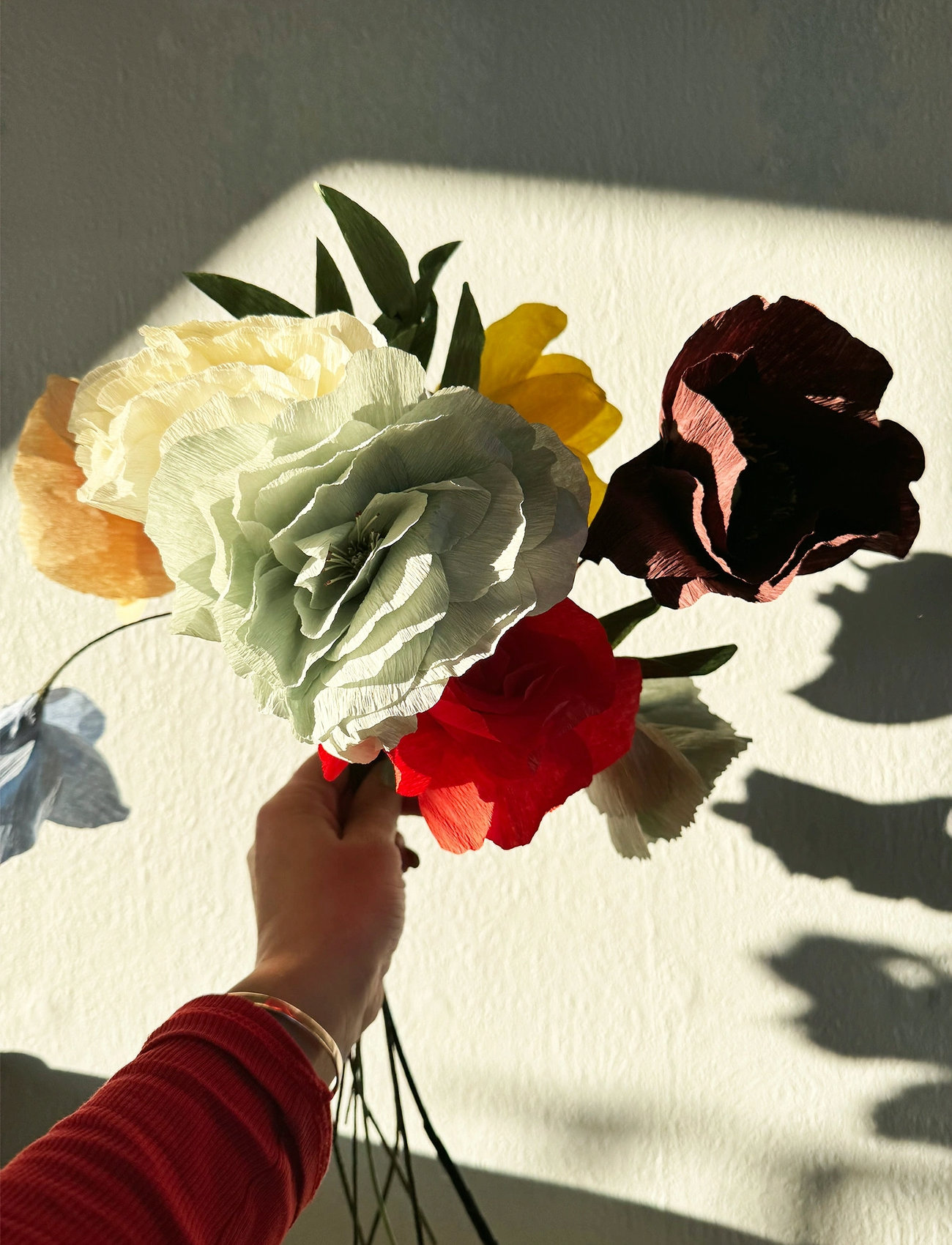 Studio About Paper Flower, Papaver, Brown, 12X40 cm, Brown, Decoration > Dried & Fake Flowers, Unisex