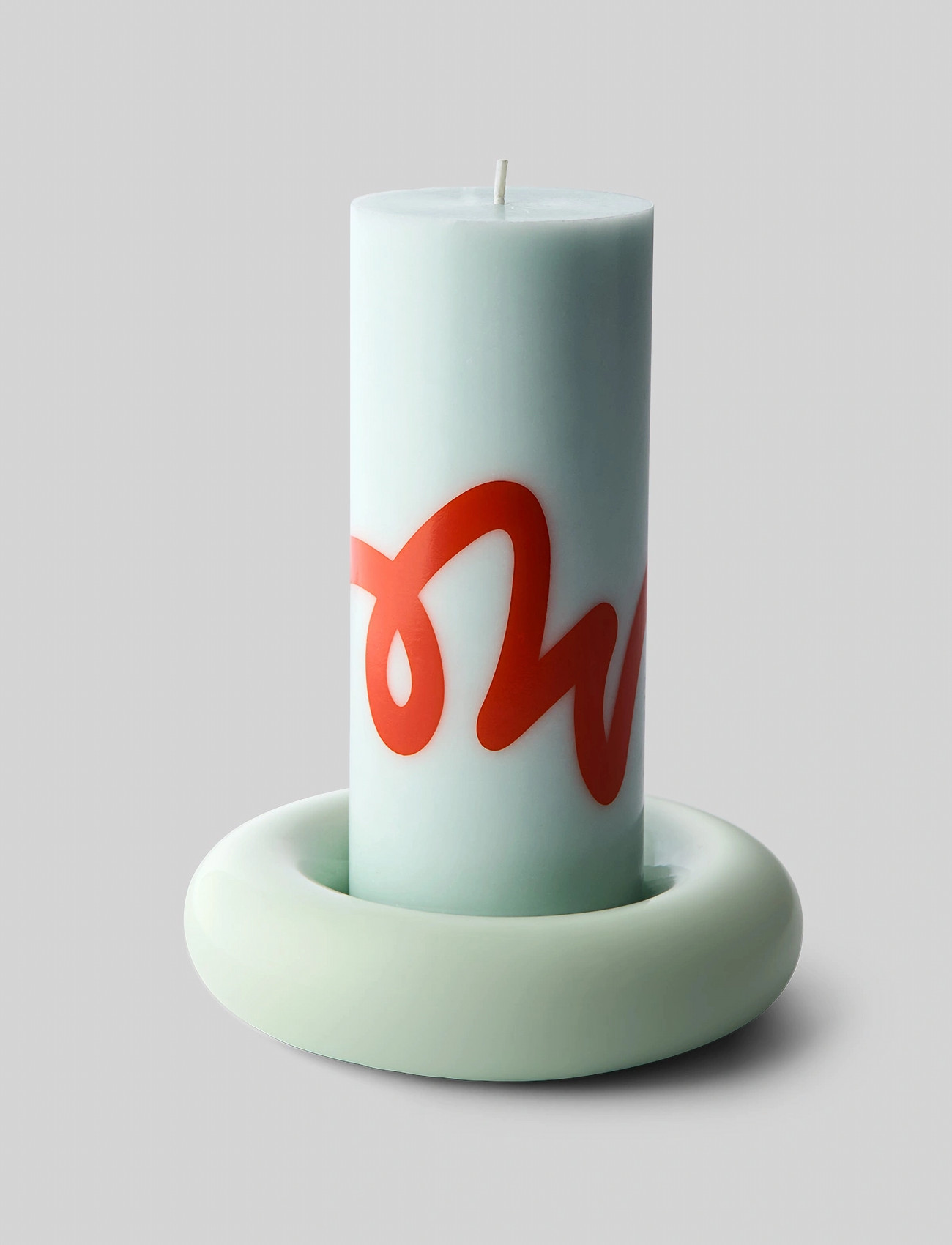 Studio About Bob Candle Holder, Large, Mint, Ø 16 cm, Green, Lysestager & Lanterner > Lysestager, Unisex