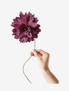 PAPER FLOWER, GRAND DAHLIA - tekokukat - aubergine