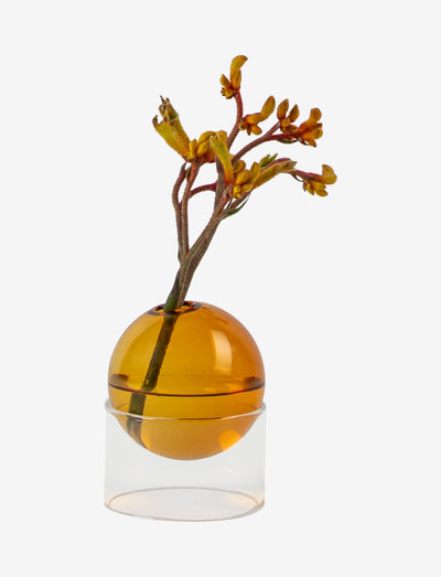 STANDING FLOWER BUBBLE - vasen - amber