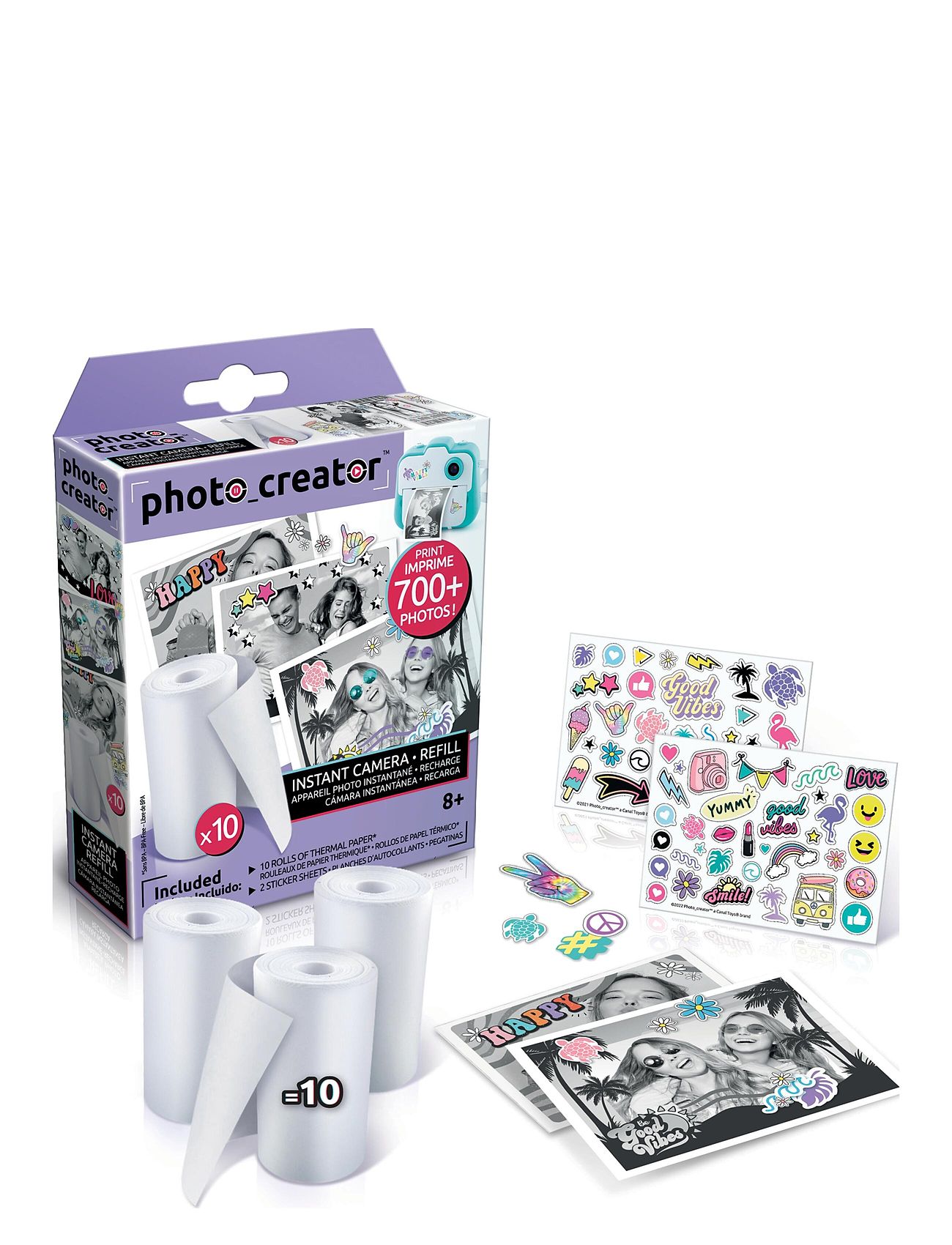 Photo Creator Instant Camera Refill 10 Rolls Toys Electronic & Media Multi/patterned Studio Creator