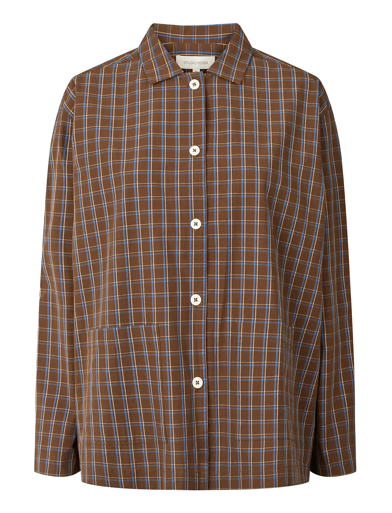 STUDIO FEDER Malou Shirt - Poplin, XS, Brown, Skjorter > Langærmede, Dame