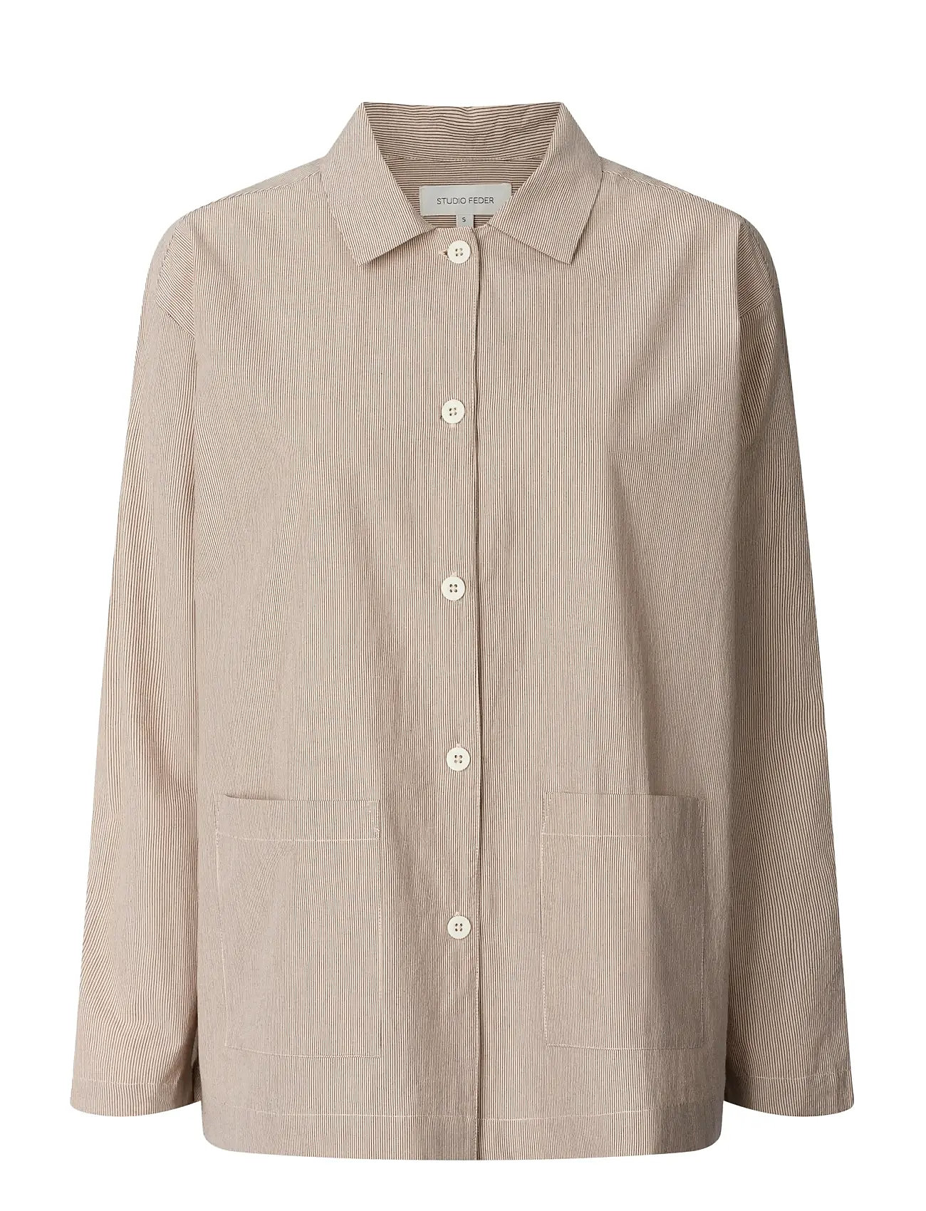 STUDIO FEDER Malou Shirt - Poplin Beige - XL - Damen