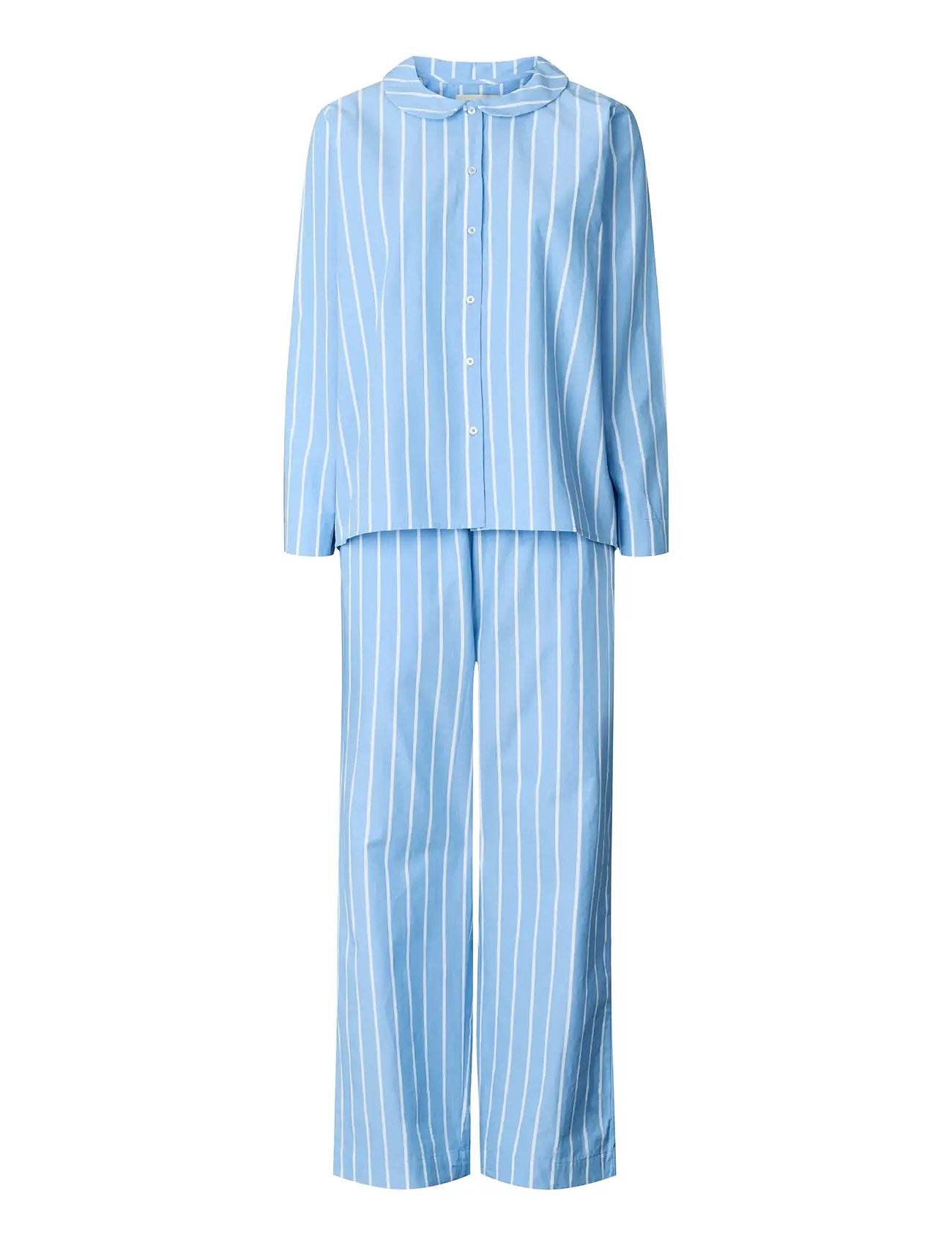 STUDIO FEDER Frida Pajama - Poplin Blau - XL - Damen