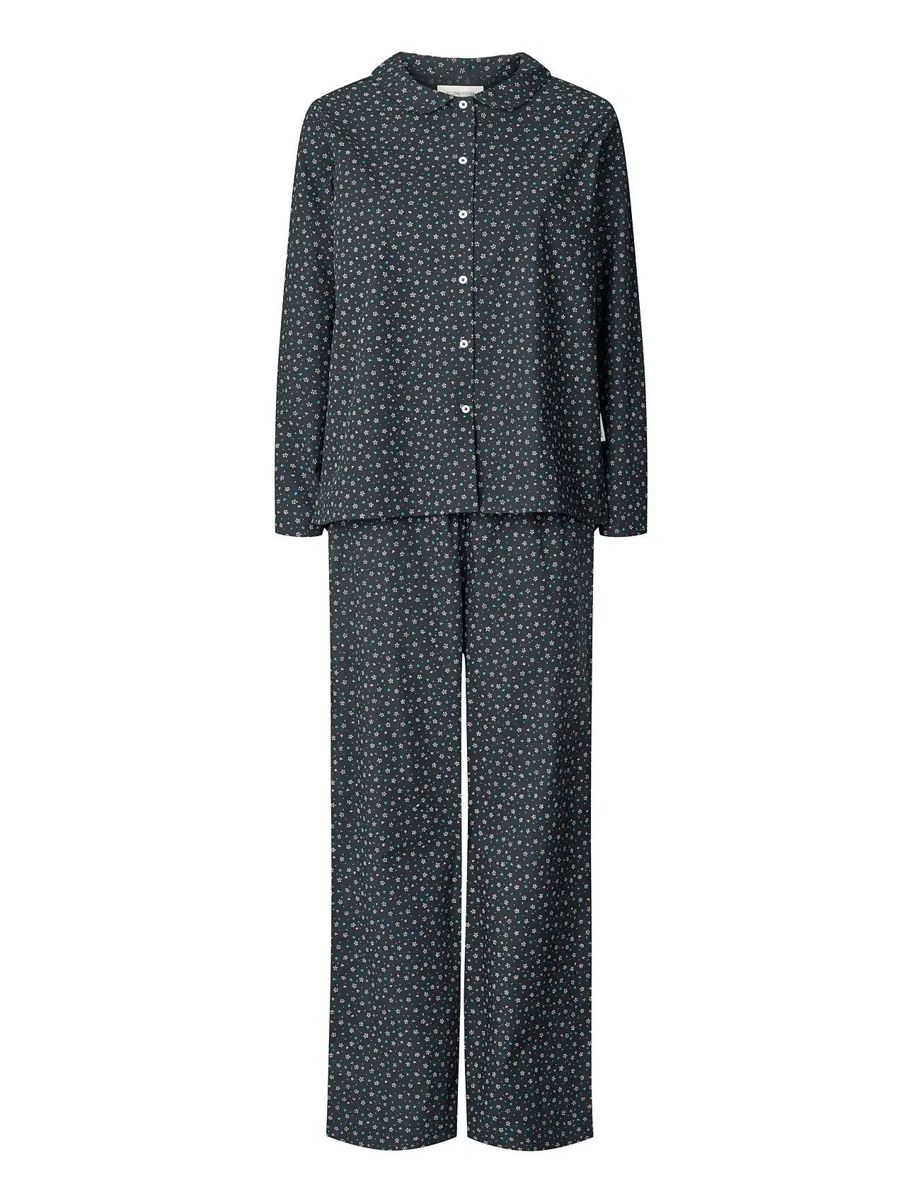 STUDIO FEDER Frida Pajama - Poplin Navy - XL - Damen