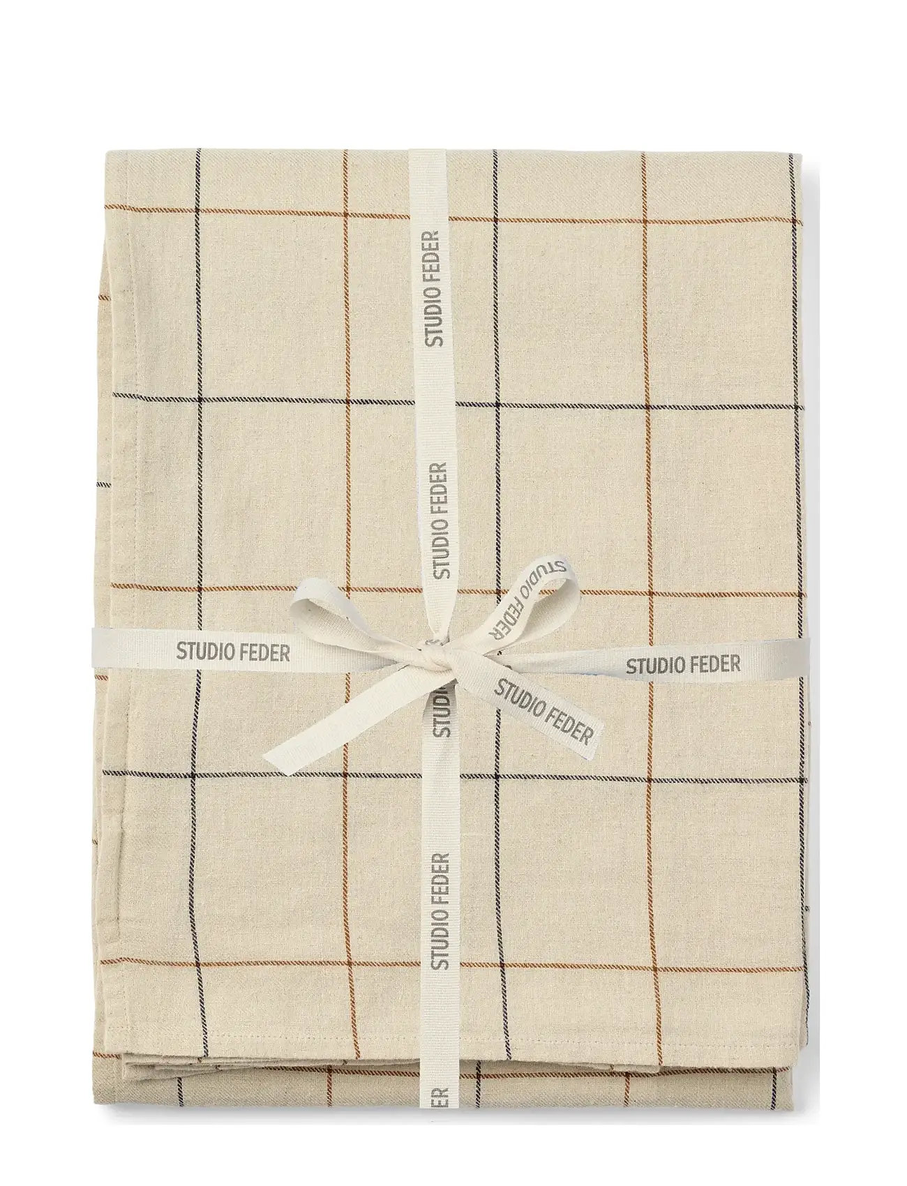 STUDIO FEDER Kori Table Cloth, 140X250 cm, Beige, Køkkentekstiler > Duge Og Bordløbere, Unisex