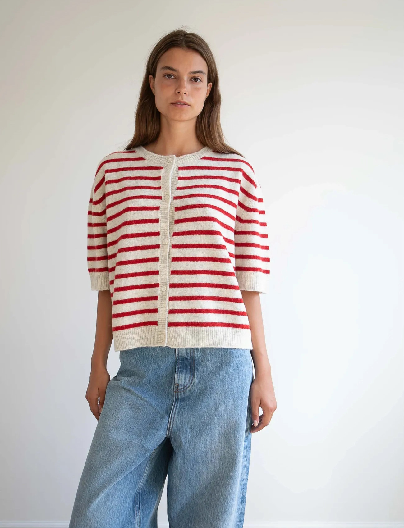STUDIO FEDER Signe Cardigan, XL, Multi/patterned, Strik > Cardigans, Dame