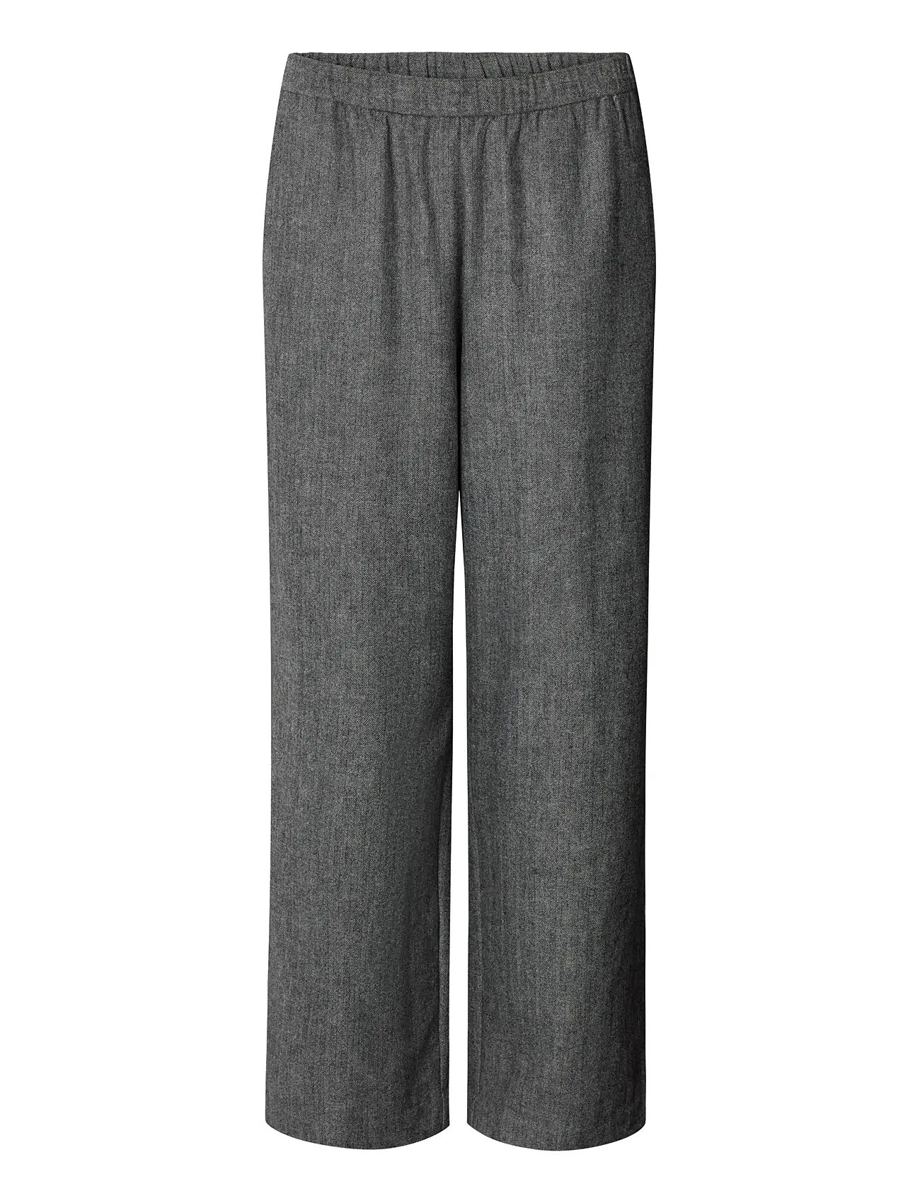 STUDIO FEDER Bella Hosen - Wolle Grau - M - Damen