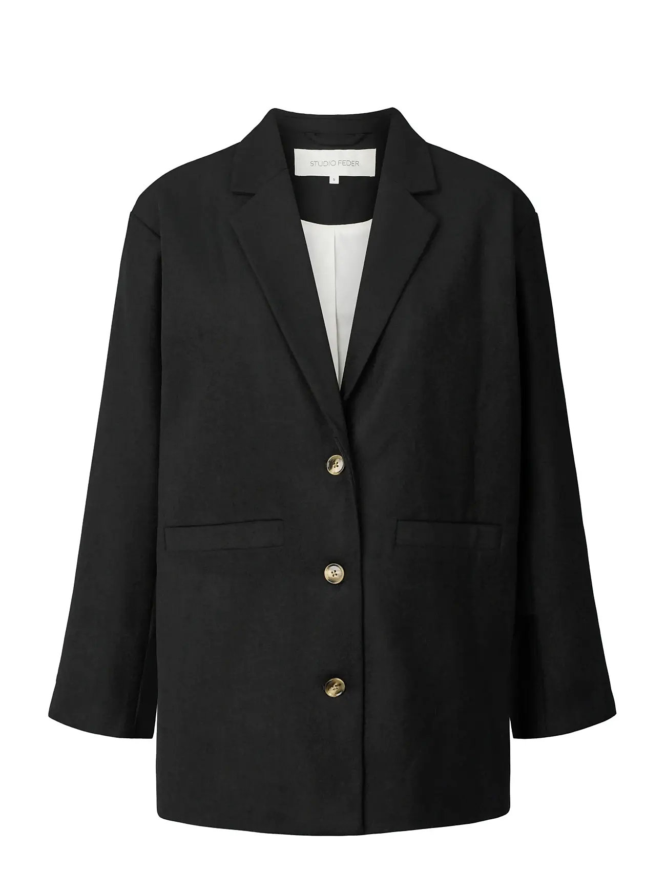 STUDIO FEDER Luis Blazer - Wolle Schwarz - S - Damen